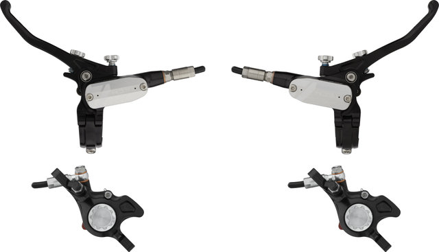 Hope Tech 4 Trial Zone v+h Set Scheibenbremse - black-silver/Set/links/rechts (seitenspezifisch)