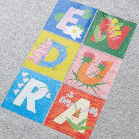 Endura T-shirt Ltd Graphic Tee - wildflowers-grey/S