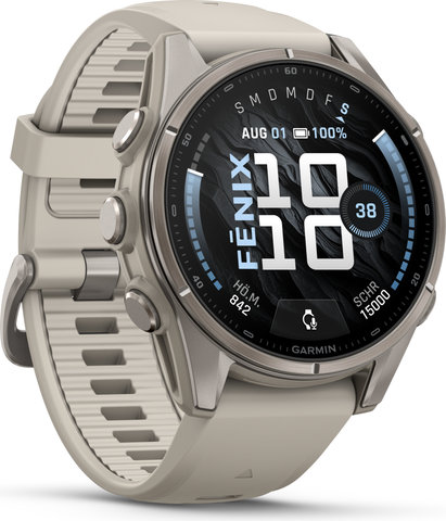 Garmin fēnix 9 AMOLED Sapphire DLC Titanium 43 mm Multisport Smartwatch - 