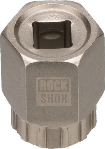 RockShox Top Cap Werkzeug / Kassettenabzieher für Federgabeln / SRAM/Shimano - silver