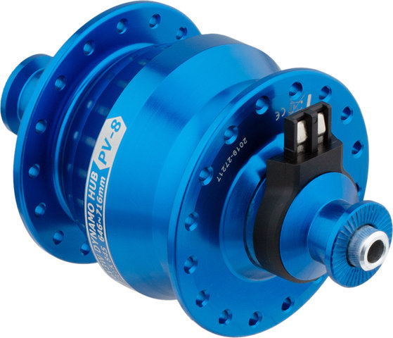 Shutter Precision Moyeu à Dynamo PV-8 V-Brake - bleu | 32