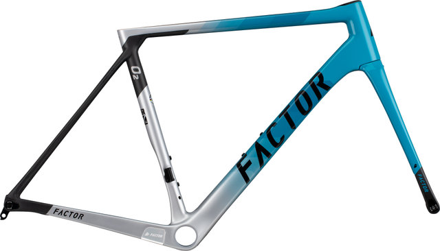 Factor O2 Disc Carbon Frameset - miami blue | 54 cm