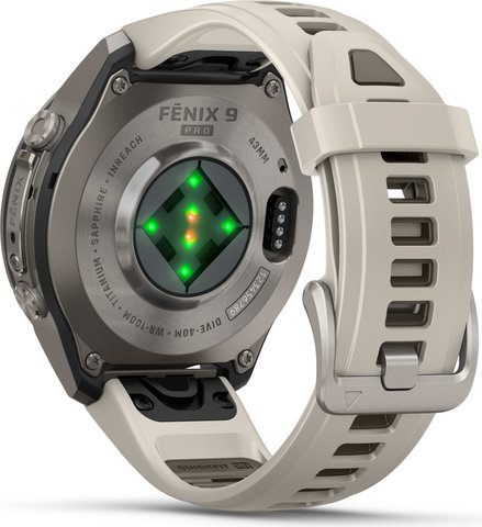 Garmin fēnix 9 Pro – inReach AMOLED Titanium 43 mm Multisport Smartwatch - 