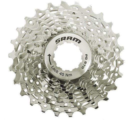 SRAM Cassette bicicleta de ruta PG-970 9 velocidades - plata/12-26