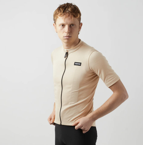 GripGrab Maillot EXPLR Merinotech S/S - beige | L