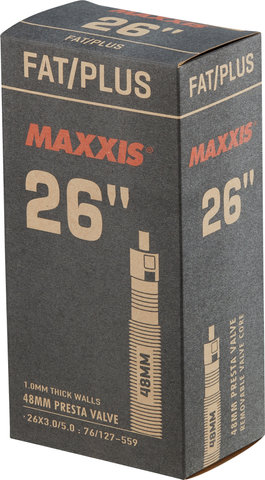 Maxxis Plus / Fatbike 26+ inner tube - black/26 x 3.0-5.0 SV 48 mm