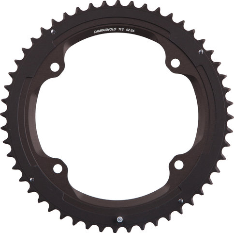 Campagnolo Plato Super Record, 11 vel., 4 Brazos, 112/145 mm Cír. Agu. desde 2015 - gris/52 