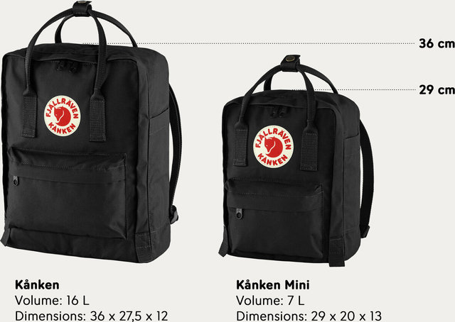 Fjällräven Kånken Rucksack - black | 16 l