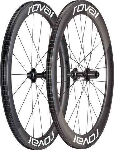 Specialized Roval Rapide CLX II Carbon Disc Center Lock 28" Wheelset - satin carbon-gloss white/100 mm/Non Boost/Shimano Road/28"/142 mm/Non Boost