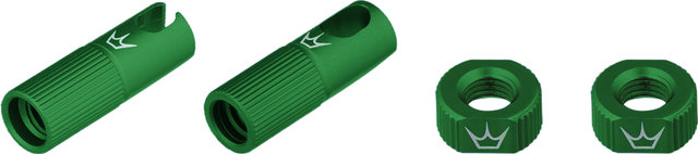 Peaty's Chris King Edition MK2 Tubeless Ventil Ersatzteil-Set - emerald/SV