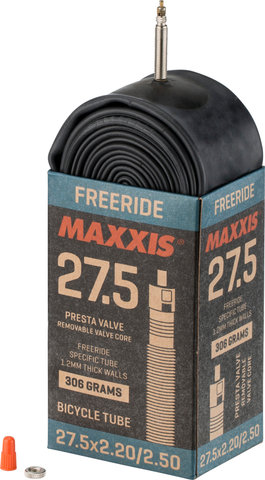 Maxxis Cámara de aire Freeride/Downhill Light 27,5" - negro/Válvula Presta (SV)/57-584 a 64-584/27,5 x 2,2-2,5 SV 36 mm/36 