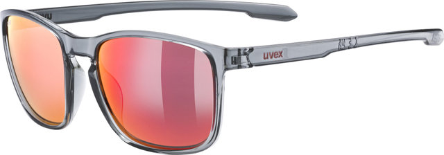 uvex LGL 52 Brille - smoke/mirror red