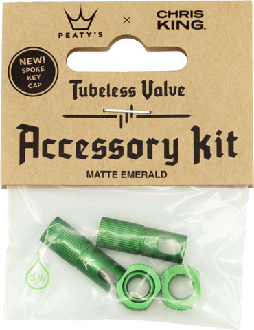 Peaty's Holeshot Fast Flow Tubeless-Ventil Ersatzteil Set - jade