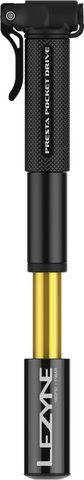 Lezyne Mini pompe Presta Pocket Drive - noir-doré