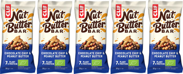 CLIF Bar Barrita Nut Butter Bar - 5 unidades - chocolate chip & peanut butter