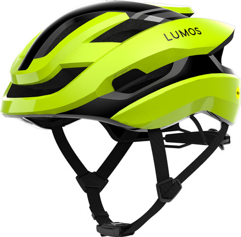LUMOS Ultra Fly Pro MIPS Helmet + Firefly LED Helmet Light Bundle - hyper green | 54 - 61 cm
