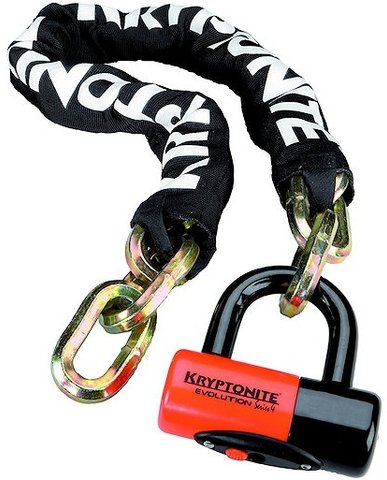 Kryptonite Chaîne Antivol New York Chain® 1210 - noir-orange/100 cm