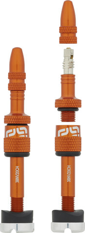 e*thirteen Valve Tubeless Quick Fill - 2 pièces - naranja/SV 23-31 mm