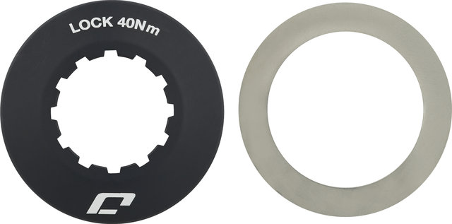 Jagwire Center Lock Disc Lockring with Internal Gear Teeth - black