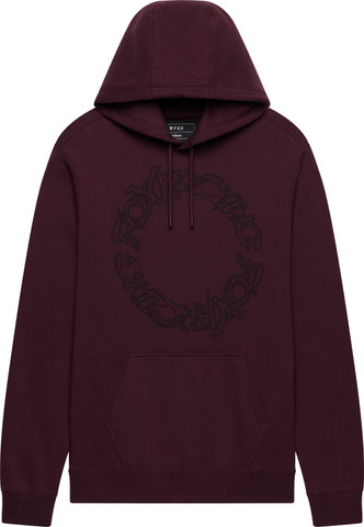 Fox Head Slowburn Fleece Hoodie - dark maroon | S