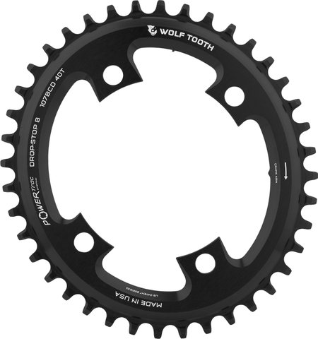 Wolf Tooth Components Plato Elliptical 107 BCD para SRAM - black/40 