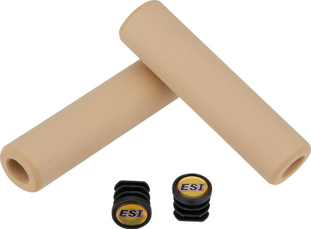 ESI Extra Chunky Silicone Handlebar Grips - tan/130 mm