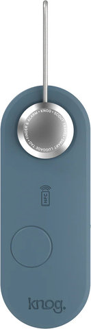 Knog Étiquette intelligente pour bagage Scout Travel Alarm+Finder - bleu-argenté