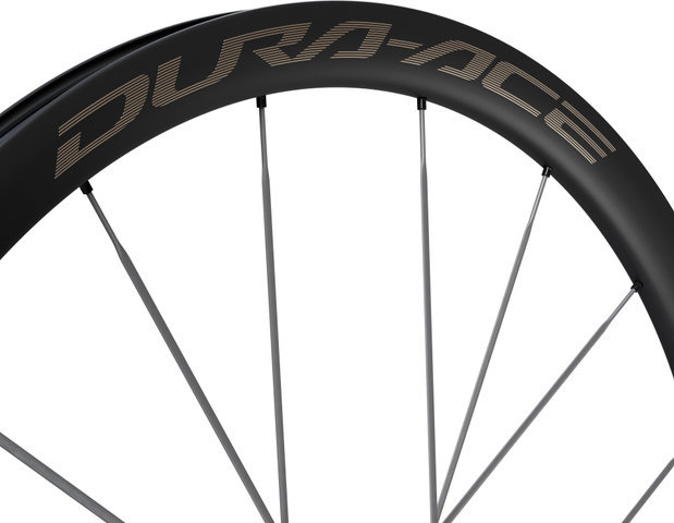 Shimano Juego de ruedas Dura-Ace WH-R9370-C36-TL Disc Center Lock Carbon 28" - negro | 28" | 142 mm | Non Boost | Shimano carretera de 12 velocidades | 100 mm | Non Boost