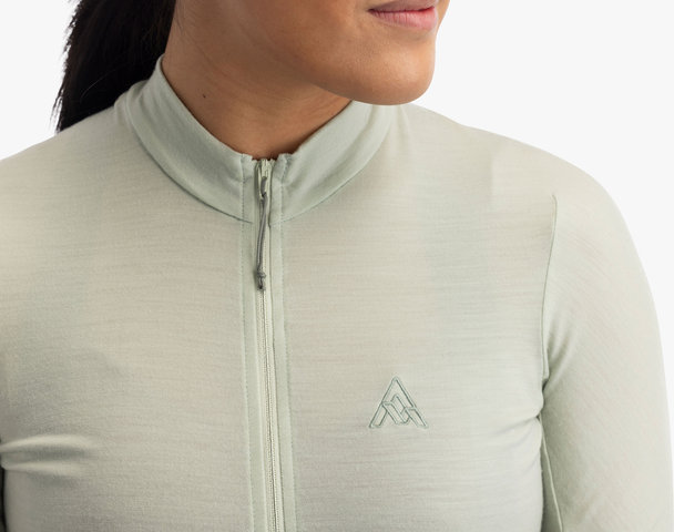 7mesh Maillot de mujer Ashlu Merino S/S - frost/S