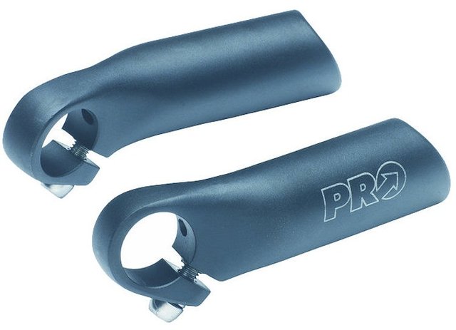 Cornes de Guidon Alloy Anatomic Bar Ends - noir/80 mm