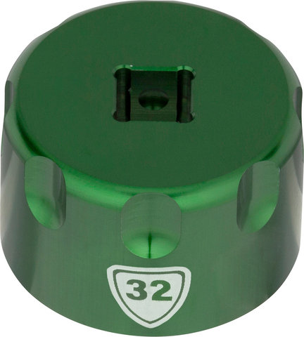 Abbey Bike Tools Accesorio Suspension Top Cap Socket - green/32 mm