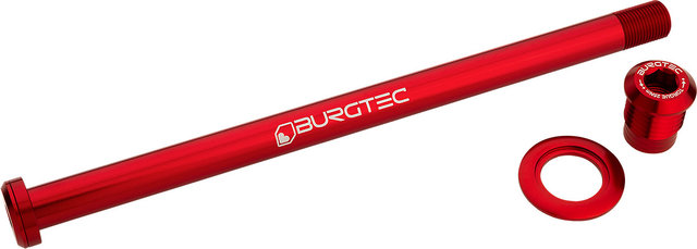 Burgtec Eje pasante trasero para Trek Session - race red/157 mm
