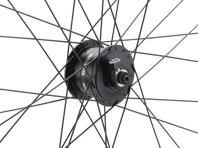 bc basic Mountain Deore Disc Center Lock P-22 29" Laufrad - schwarz/29" VR 9x100 Dynamo
