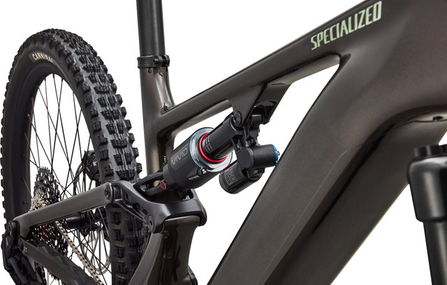 Specialized Vélo électrique tout-terrain Levo 4 EVO Comp Carbon 29"/27,5" - gloss warm smoke-pistachio | L | 180 mm | 155,0 mm | 44 mm | 29" (avant), 27,5" (arrière)