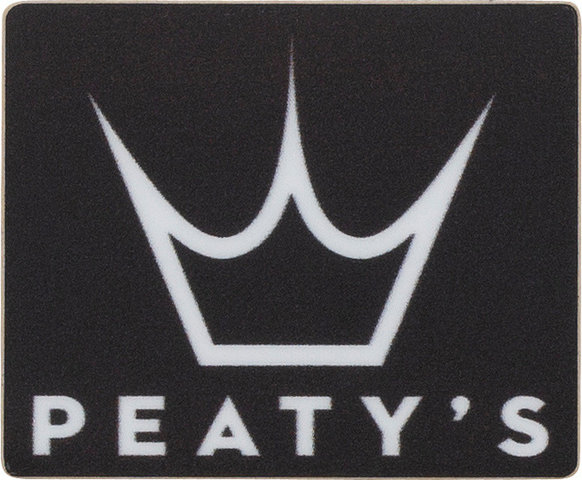 Peaty's Calcomanía Crown Logo - black