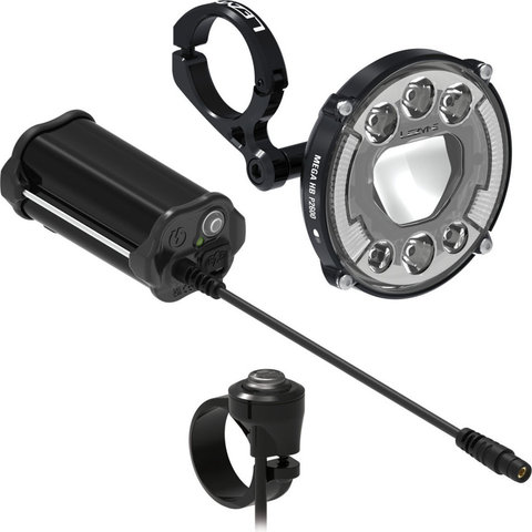 Lezyne Luz Delantera Mega HB P2600 con Homologación StVZO - negro mate