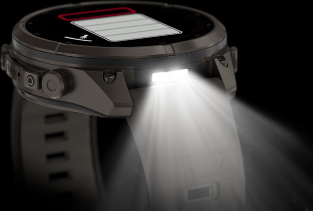 Garmin fēnix 9 Pro – inReach Solar 47 mm Titan Multisport-Smartwatch - kieselgrau-titan
