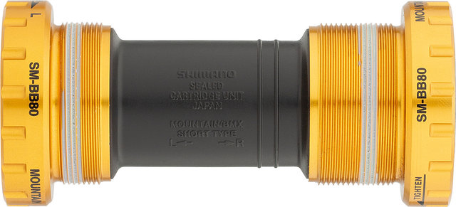 Shimano Saint Innenlager SM-BB80 Hollowtech II - schwarz-gold/BSA 68/73
