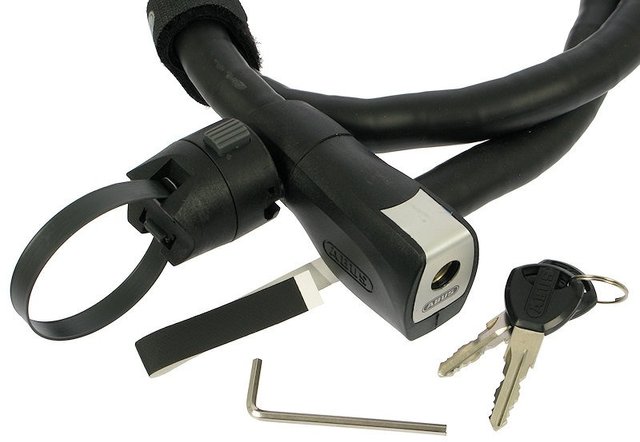 Centuro 860 Armoured Cable Lock - black/110 cm /QS RBU