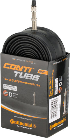 Continental Chambre à Air Tour 28 Wide Hermetic Plus - universal/Valve Dunlop (DV)/47-622 à 62-622/28 x 1,75-2,5 DV 40 mm/40 