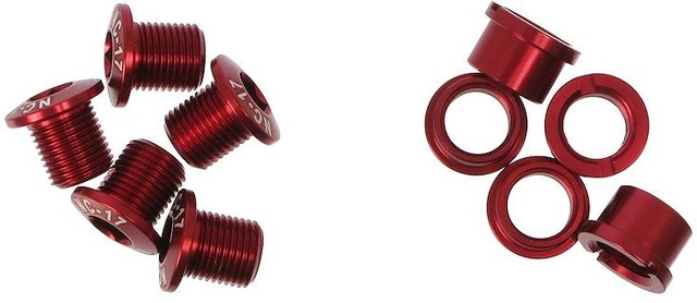 NC-17 Chainring Bolts - red/universal