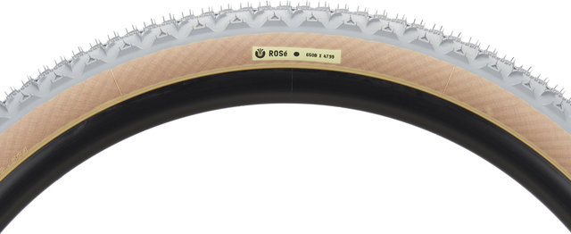 Ultradynamico Cubierta plegable ROSÉ Race 27,5" - grey-tan/27.5 /48 /48-584/1.9 