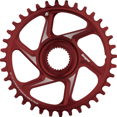 Hope R22 Spiderless Direct Mount E-Bike Chainring for Bosch Gen4 - red/36 