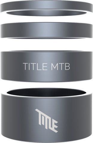 Title MTB Headset Spacer Kit 1 1/8" - grau