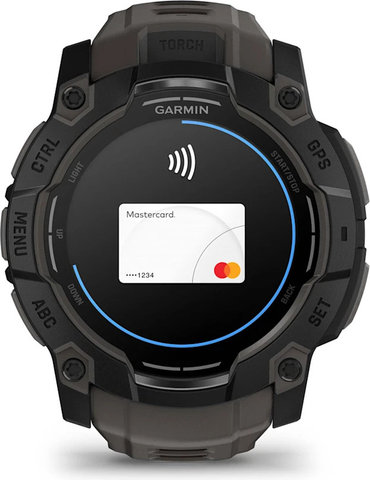 Garmin Instinct 3 50 mm AMOLED GPS multisport smartwatch - black