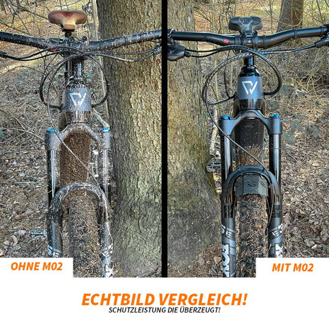 Unleazhed Mudguard M02 Schutzblech vorn - black matt-glossy