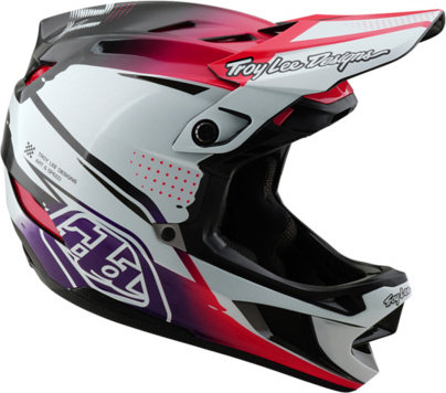 Troy Lee Designs Casque D4 Carbon MIPS - drip white/55 - 56 cm