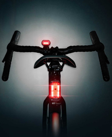 Lezyne Feu arrière radar avec homologation StVZO - noir-rouge | 40