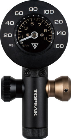 Topeak AirBooster G+ Luftdruckprüfer/CO2-Kartuschenpumpe - schwarz
