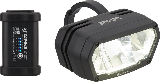 Lupine Lampe Avant à LED SL MiniMax AF 5.0 (StVZO) - noir/2400 lumens, 35 mm
